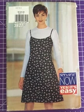 Pattern See & Sew 3827, misses’jumper and top, slip dress Sz 18-22