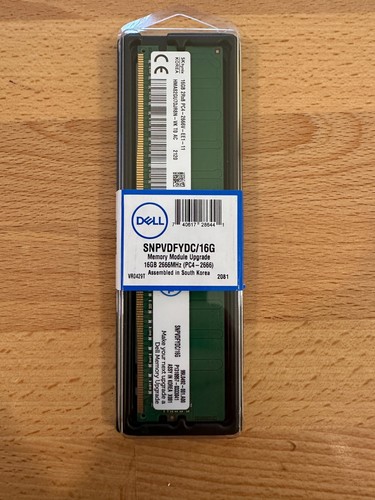 SNPVDFYDC 16G AA335286 DELL 2RX8 16GB DDR4 PC4 2666V UDIMM ECC Memory BRAND NEW eBay