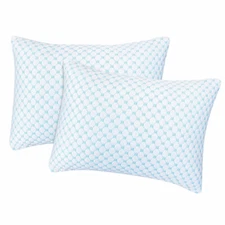 2 Pcs Memory Foam Cooling Pillow Luxury Gel Infused Cooling Pillows (51×66cm)