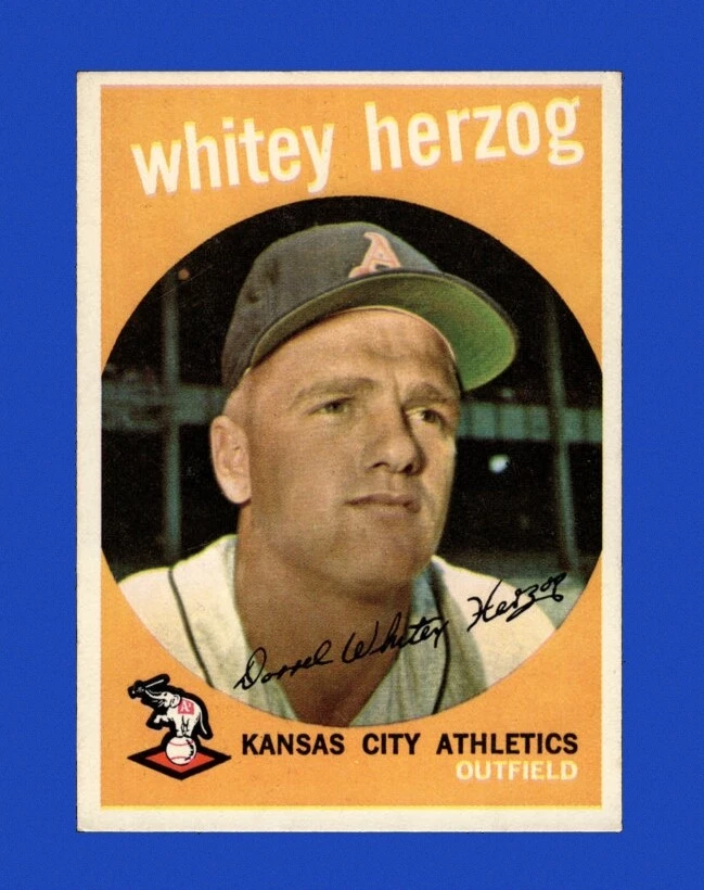 1959 Topps Set-Break #392 Whitey Herzog EX-EXMINT *GMCARDS*