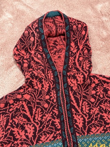 Ivko Wald Pullover Strick Mehrfarbig Full Zip Kapuze Wollmischung Gr. 40 - Bild 8 von 16