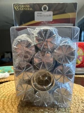 GG CR. Plastic 8 Spoke Push-on Lug Nut Covers 33mm X 3-3/8” H. Set Of 10 (10233)