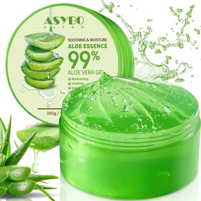 300 ML Aloe Vera Gel – 99% reine Aloe Vera Feuchtigkeitscreme für Gesicht und...