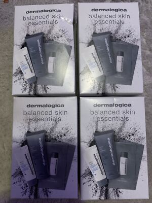 Set of 4 Dermalogica Balanced Skin Essentials - Microfoliant,Active Moist & Clay