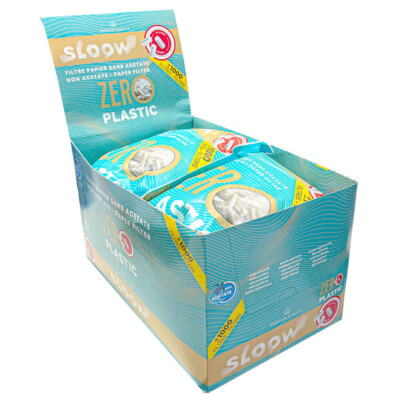 6x 1000 St. SLOOW ECO Slim Filter 6mm Eindrehfilter Drehfilter Zigarettenfilter