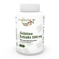 Vita World GrüNer Tee Extrakt 500Mg 120 Vegi Kapseln Green Tea Antioxidant