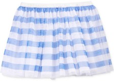 Epic Threads Little Girls Striped Tulle Skirt City Blue Sizes 5 41-44 