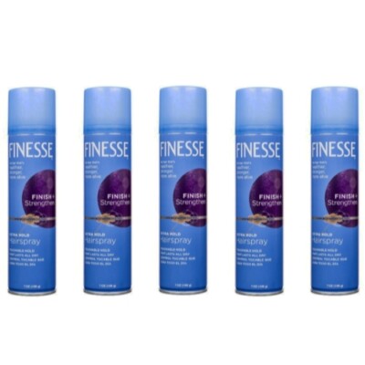 5 Pack Finesse Extra Hold Aerosol Hairspray 7 Oz Each