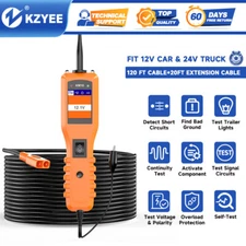 Automotive 12V 24V Digital Voltage Circuit Tester Diagnostic Powerscan KZYEE US