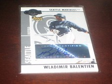 WLADIMIR BALENTIEN SIGNED AUTOGRAPHED CARD CERTIFIED
