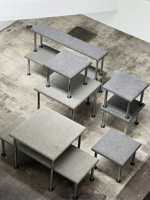 Gabetti Isola Talponia Stool (1/3) Arbo 1969 Italy Design Modular