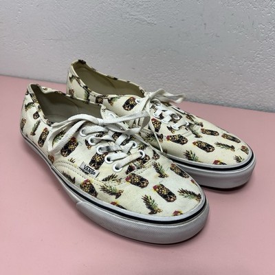 Vans Authentic Drained and Confused 9.5 Mens Shoes Casual Skulls Pineapple