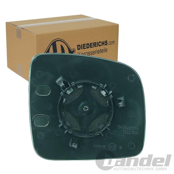 Diederichs Spiegelglas Links Passend FüR VW Caddy Multivan Transporter | 2272127-image
