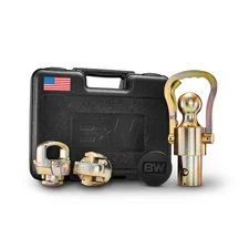 Gooseneck Ball & Safety Chain Kit for Ford GM Nissan - American-Made