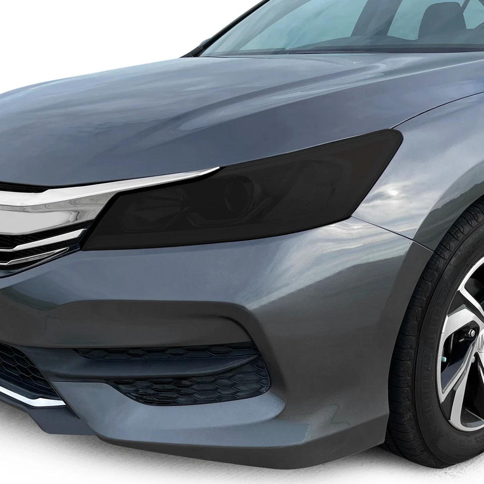ДЫМЧАТЫЕ предварительно нарезанные виниловые накладки на фары для Honda Accord 16–17 годов выпуска - Изображение 3 из 4