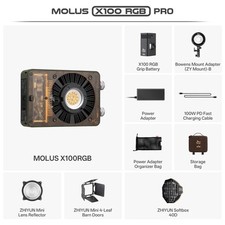 Zhiyun Molus X100 RGB PRO LED Video COB Licht Fotografie Beleuchtung 2500-10000K