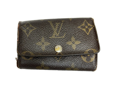 LOUIS VUITTON (LV) Monogram 6 Key Ring Holder case Credit Card ID Wallet 2.5''x4