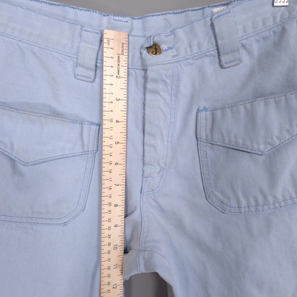Jeans FARAH VINTAGE AÑOS 70 Flare Bell Bootcut HECHOS EN EE. UU. 30x29 Azul Sin Etiqueta de Talla Foto 4 de 4
