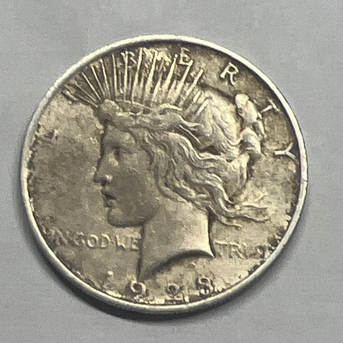 1923 Peace Dollar $1 Silver Coin Circulated Business Strike 0.9 Fineness