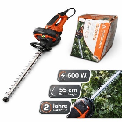YARD FORCE Elektro-Heckenschere 600 W   NEU (Verpackung beschädigt)
