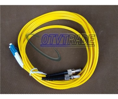 ONE 3M LC-ST Duplex Singlemode Fiber Optic Patch Cable Cord Jumper NEW @zx