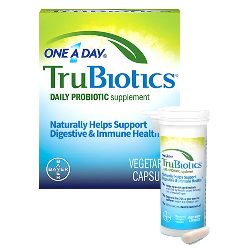 TruBiotics Suplemento Probiótico 60 Cápsulas Salud Digestiva Apoyo Inmunológico Foto 3 de 4