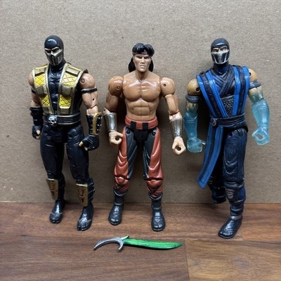 2005 jazwares Liu Kang scorpion sub zero Mortal Kombat LOT READ DISC