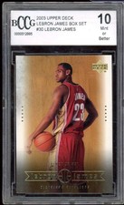 LeBron James Rookie Card 2003-04 Upper Deck #30 BGS BCCG 10 (holder issue). rookie card picture