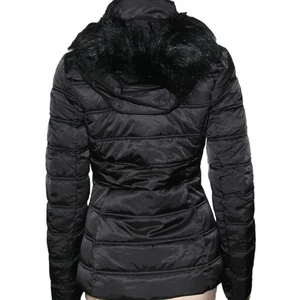 Nautica Women's Puffer Jacket Full Zip Front Removable Hood NWT back