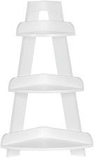 Kids Corner Ladder Shelf - 3-Tier Display Case for Playrooms Bedrooms - MDF Sh