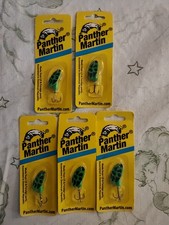 5 Piece Panther Martin 1/8  Teardrop   Nature Series  Bull Frog