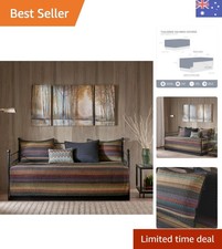 Daybed Cover Double Sided Quilting Casual Design All Season Bedding Set with ...