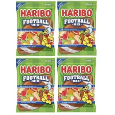 Haribo FOOTBALL MIX Gummi Candy Assorted Fruit Gummy Limited Edition 4Pk EXMAR26