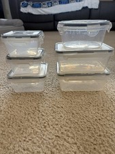 Storage Containers 6 PC Set Clip Top Seal BPA...
