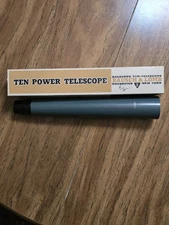 Vintage Bausch & Lomb Twenty Power Telescope 20X Scope - GRN - Cat. No. 61-41-12