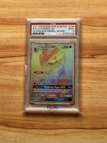 Lycanroc-GX graded PSA 9 for sale on eBay