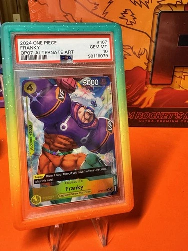PSA 10 Franky OP07-107 Alt Art 500 Years in the Future 2024 One Piece English