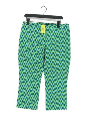 Elie Tahari Damen Hose UK 16 Grün Baumwolle mit Elasthan Chino