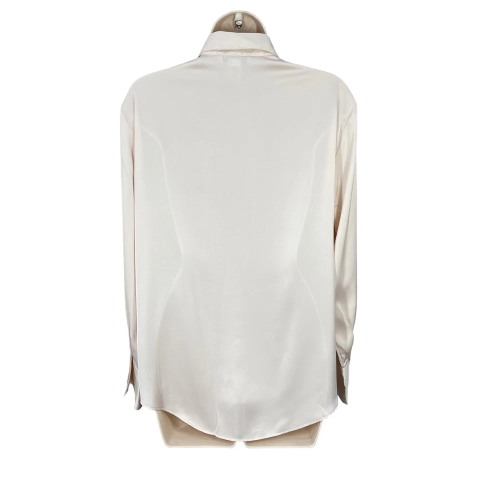 Blusa Mujer Cupcakes y Cachemira Femenina Coqueta Botón Camisa Talla S Crema Foto 2 de 4