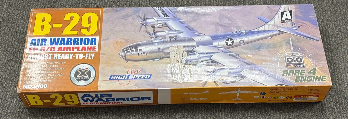 航空機・ヘリコプター B-29 AIR WARRIOR EP R/C AIRPLANE New Cedar Hobbies / Graupner B29 B-29 Air Warrior RC Remote