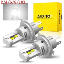 H4 LED Headlight AUXITO High Low Beam Bulbs 60W 6500K Super White New 2/4X