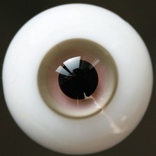  YOHO 8-24mm Gray Pink Glass Eyeball Eyes BJD Doll Dollfie Reborn Making Crafts