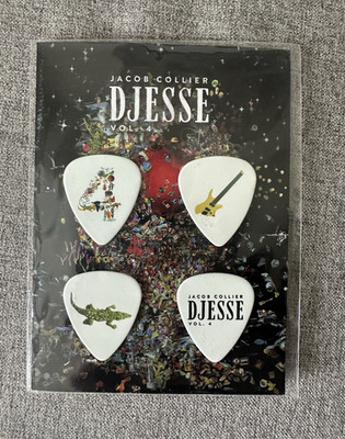 Jacob Collier DJESSE Vol. 4 White Guitar Picks Set (4 Picks)