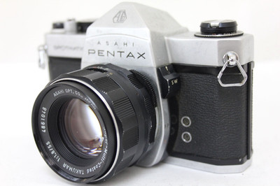 Asahi Pentax Spotmatic SP SLR Camera M42 Mount w/ Super Takumar 55mm F1.8 Lens