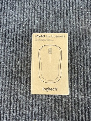 Logitech M240 Silent Bluetooth Mouse, Compact, Portable Graphite Black - NEW