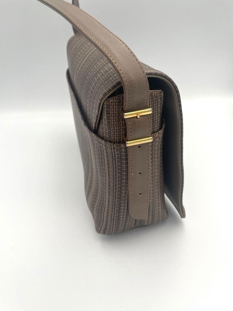 Givenchy Vintage Shoulder Bag PVC Brown Authentic F0210404 thumbnail 24