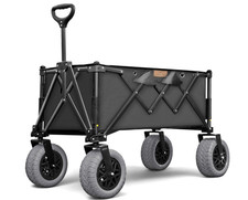 All-Terrain Beach Wagon with Big Wheels for Sand - Extra Large Utility Cart