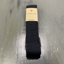 Manduka Commuter Yoga Mat Carrier Strap Black 68"x1.5" Cotton Mat Sling Durable
