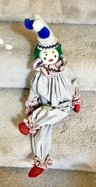 Vintage Clown Doll Handmade Rare 2 Ft Tall