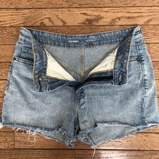 Old Navy Womens Shorts Size 6 Blue Denim O.G. Straight High Rise Cutoff Jean